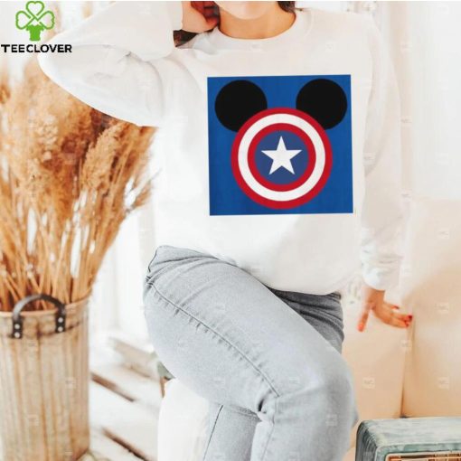 Funny Mickey Marvel Captain America T Shirt