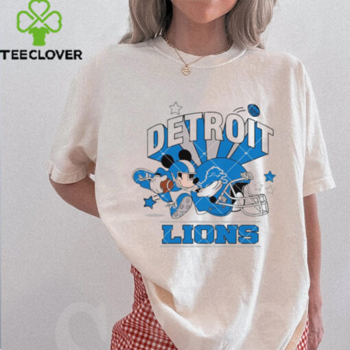 Funny Mickey Mouse  Football Detroit Lions  Shirt