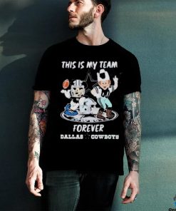 Funny Mickey mouse and mascot this is my team forever Dallas Cowboys 2024 shirt