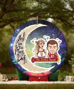 Funny Mr And Mrs Swift Travis Kelce And Taylor Swift Christmas 2023 Holiday Tree Decorations Ornament