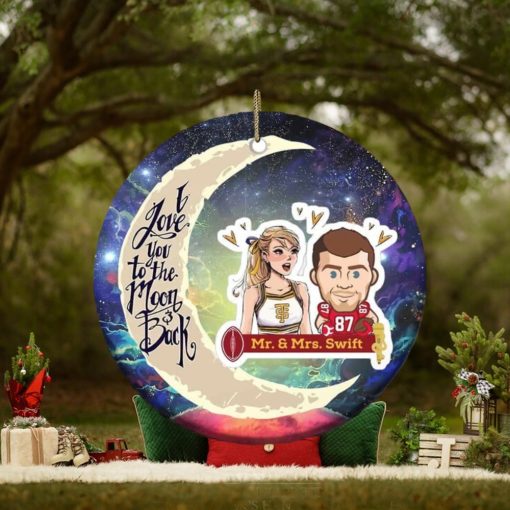 Funny Mr And Mrs Swift Travis Kelce And Taylor Swift Christmas 2023 Holiday Tree Decorations Ornament