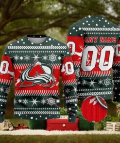 Funny NHL Colorado Avalanche Sweater for Xmas Gift and Holiday Festive Apparel
