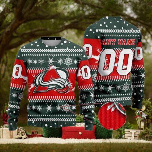 Funny NHL Colorado Avalanche Sweater for Xmas Gift and Holiday Festive Apparel