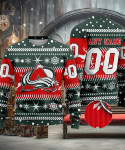 Funny NHL Colorado Avalanche Sweater for Xmas Gift and Holiday Festive Apparel