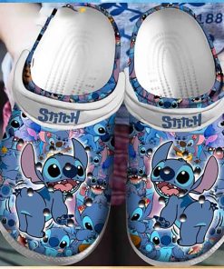 Funny Naughty Stitch Crocs Clog Shoes