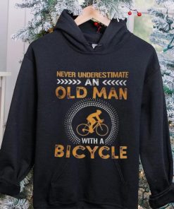 Funny Never Underestimate Old Man With Bicycle Gift Shirts