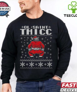 Funny Ol Saint Thicc Christmas T Shirt