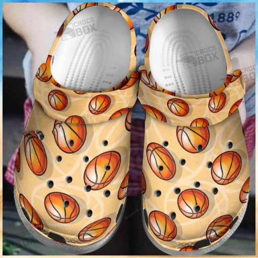 Funny Orange Basketball Crocs Toddlers