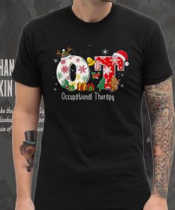 Funny Ot Nurse Occupational Therapy Santa Christmas Pajama Shirt