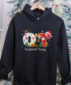 Funny Ot Nurse Occupational Therapy Santa Christmas Pajama Shirt