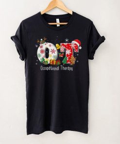 Funny Ot Nurse Occupational Therapy Santa Christmas Pajama Shirt