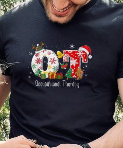 Funny Ot Nurse Occupational Therapy Santa Christmas Pajama Shirt