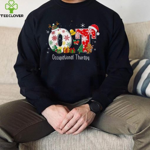 Funny Ot Nurse Occupational Therapy Santa Christmas Pajama Shirt