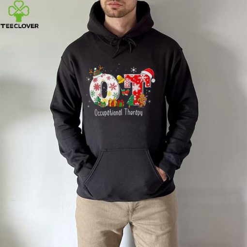 Funny Ot Nurse Occupational Therapy Santa Christmas Pajama Shirt