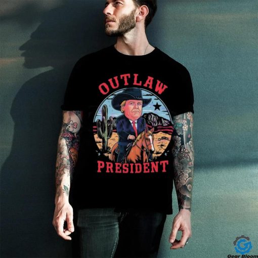 Funny Outlaw President 2024 Election Vintage Shirt