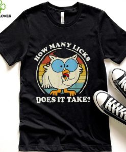 Funny Owl How Many Licks Does It Take T Shirt