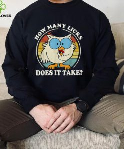 Funny Owl How Many Licks Does It Take T Shirt