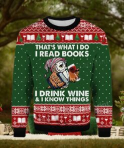 Funny Owl That’s What I Do I Read Books Ugly Sweater