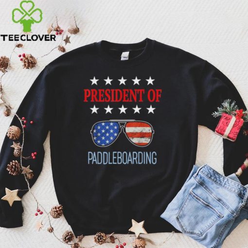 Funny Paddleboarding Accessories Usa Flag Beach Saying Shirt