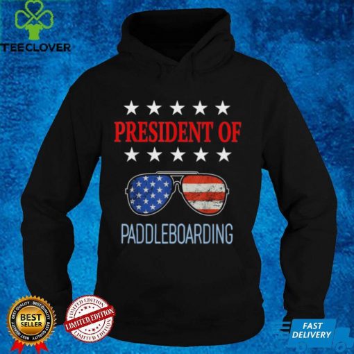 Funny Paddleboarding Accessories Usa Flag Beach Saying Shirt
