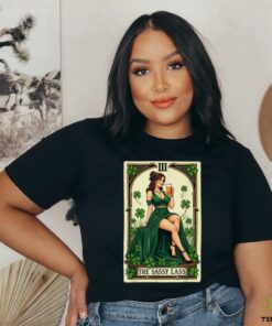 Funny Patrick's Day The Sassy Lass Tarot Card Unisex T Shirt