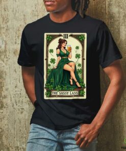 Funny Patrick's Day The Sassy Lass Tarot Card Unisex T Shirt