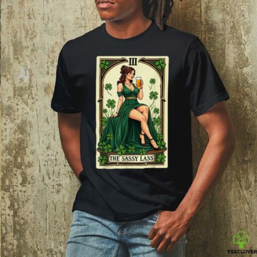Funny Patrick’s Day The Sassy Lass Tarot Card Unisex T Shirt