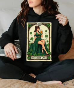 Funny Patrick's Day The Sassy Lass Tarot Card Unisex T Shirt