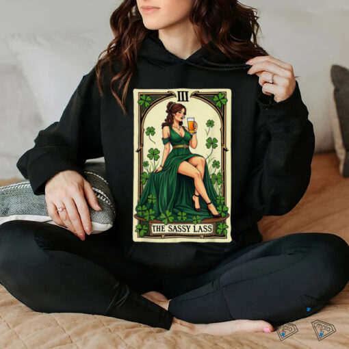 Funny Patrick’s Day The Sassy Lass Tarot Card Unisex T Shirt