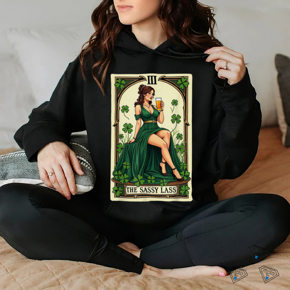 Funny Patrick's Day The Sassy Lass Tarot Card Unisex T Shirt Funny Patrick's Day The Sassy Lass Tarot Card Unisex T Shirt