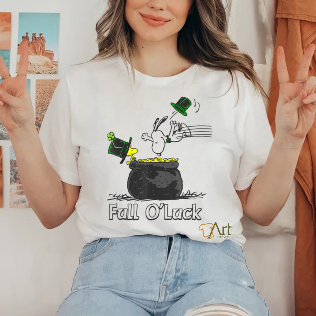 Funny Peanuts St. Patrick’s Day Snoopy And Woodstock Full O’Luck T Shirt Funny Peanuts St. Patrick’s Day Snoopy And Woodstock Full O’Luck T Shirt
