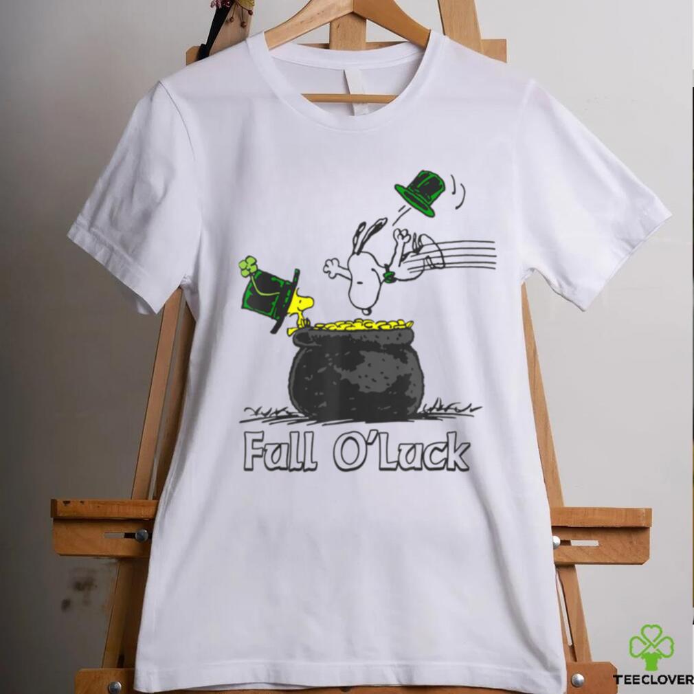 Funny Peanuts St. Patrick’s Day Snoopy And Woodstock Full O’Luck T Shirt Funny Peanuts St. Patrick’s Day Snoopy And Woodstock Full O’Luck T Shirt