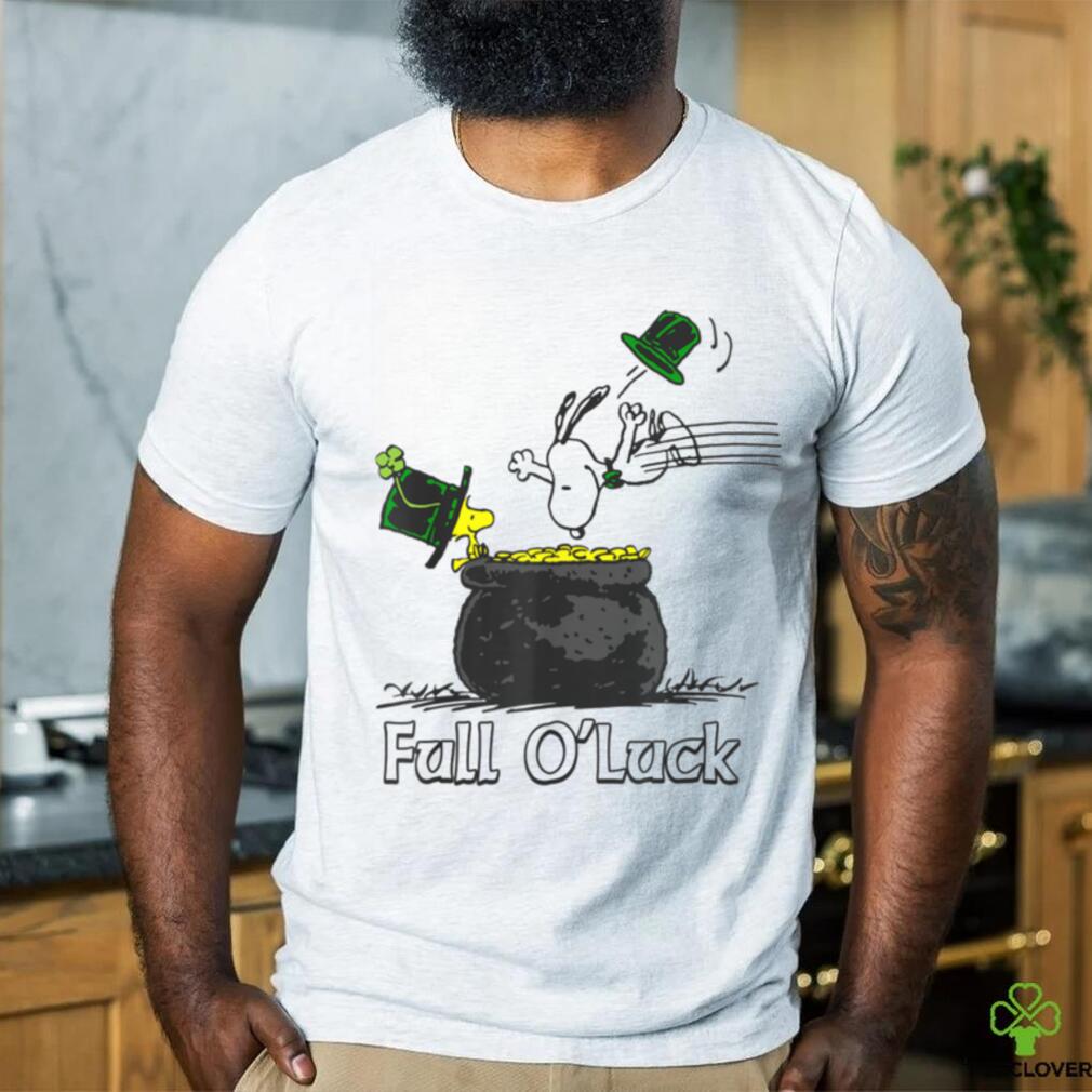 Funny Peanuts St. Patrick’s Day Snoopy And Woodstock Full O’Luck T Shirt Funny Peanuts St. Patrick’s Day Snoopy And Woodstock Full O’Luck T Shirt