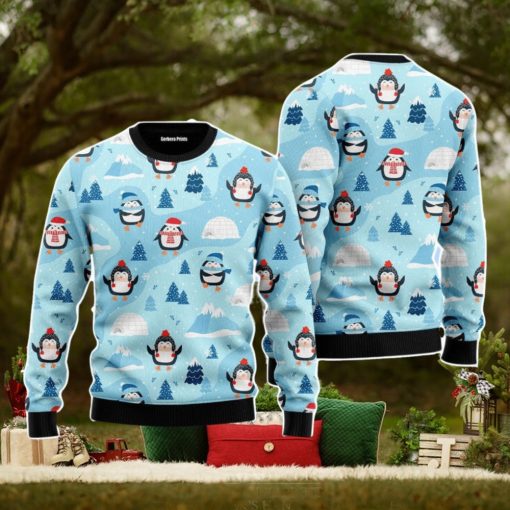 Funny Penguins Christmas Unisex Ugly Sweater