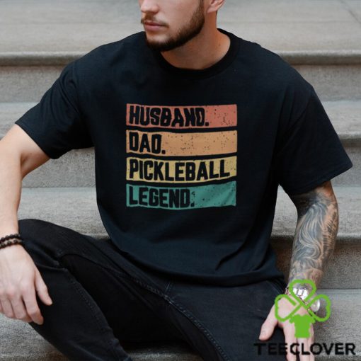 Funny Pickleball Dad T Shirt Husband Legend A Vintage Styled Father Classic