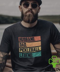 Funny Pickleball Dad T Shirt Husband Legend A Vintage Styled Father Classic