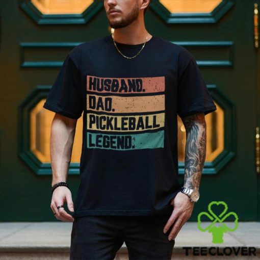 Funny Pickleball Dad T Shirt Husband Legend A Vintage Styled Father Classic