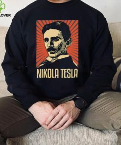 Funny Portrait Nikola Tesla Mix Hitler Unisex T Shirt