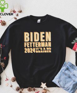 Funny Retro Biden Fetterman 2024 It’s A No Brainer Shirt
