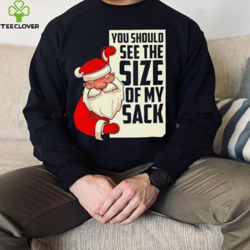 Funny Santa Christmas you should see the size of my sack art hoodie, sweater, longsleeve, shirt v-neck, t-shirt