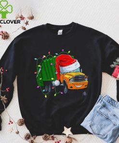 Funny Santa Claus Cow Christmas Tree Lights Xmas Farmer Boys Shirt