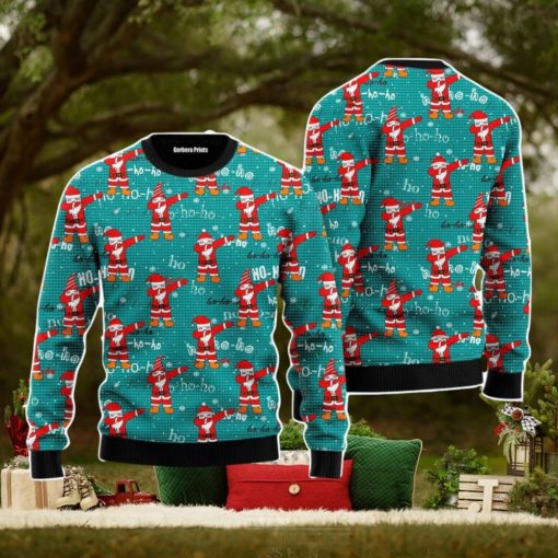 Funny Santa Dabbing Pattern Christmas Unisex Ugly Sweater