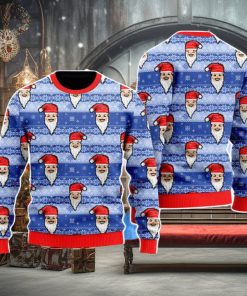 Funny Santa In Snow Christmas Unisex Ugly Sweater