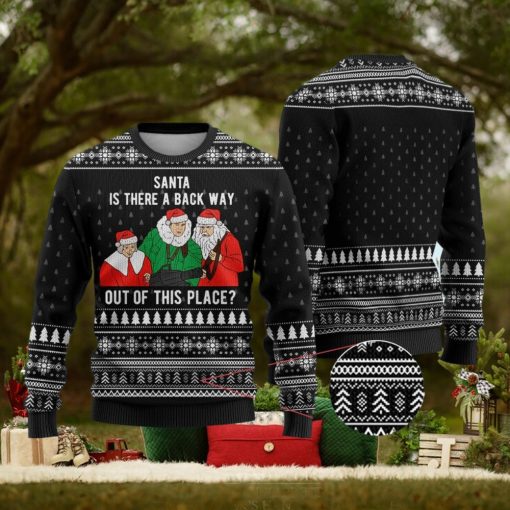 Funny Scrooged Ugly Christmas Sweater Black Gift For Men And Women