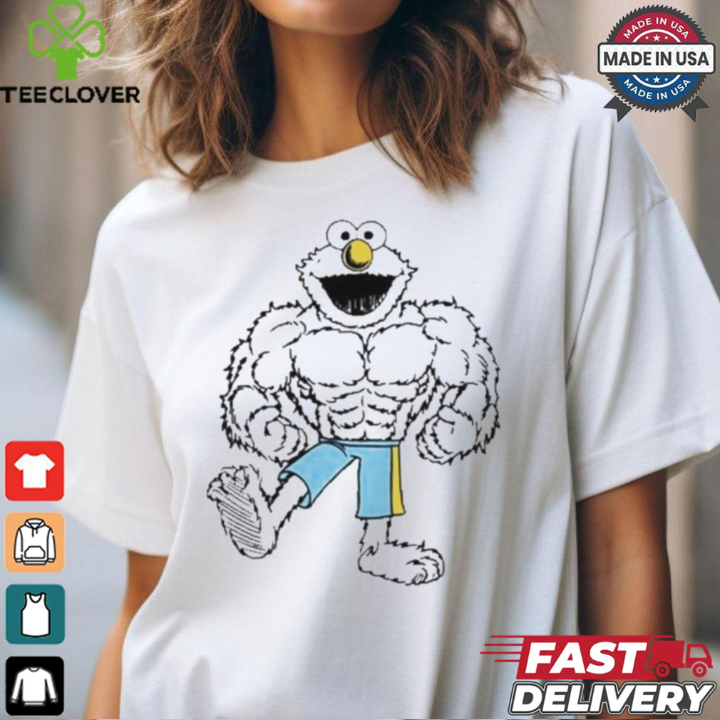 Funny Sesame street buff muscle elmo shirt Funny Sesame street buff muscle elmo shirt