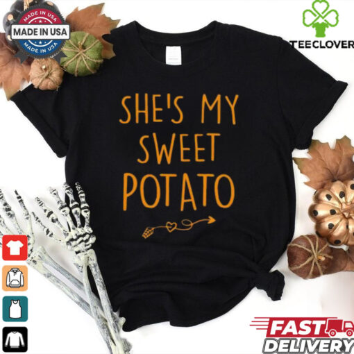 Funny She’s My Sweet Potato I Yam Set Couples Thanksgiving T Shirt