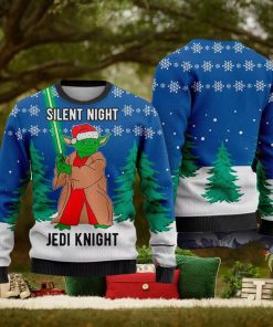 Funny Silent Night Ugly Christmas Sweater Galaxy Character Movie Gift For Women Men Superhero Party