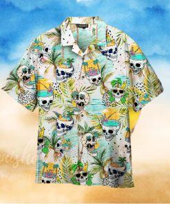 Funny Skull Head In The Summer Hawaiian Shirt