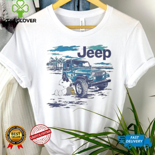 Funny Snoopy And Woodstock Car Jeep Holiday Shirt