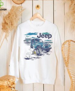 Funny Snoopy And Woodstock Car Jeep Holiday Shirt